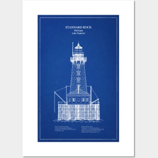 Stannard Rock Lighthouse - Michigan - AD Posters and Art